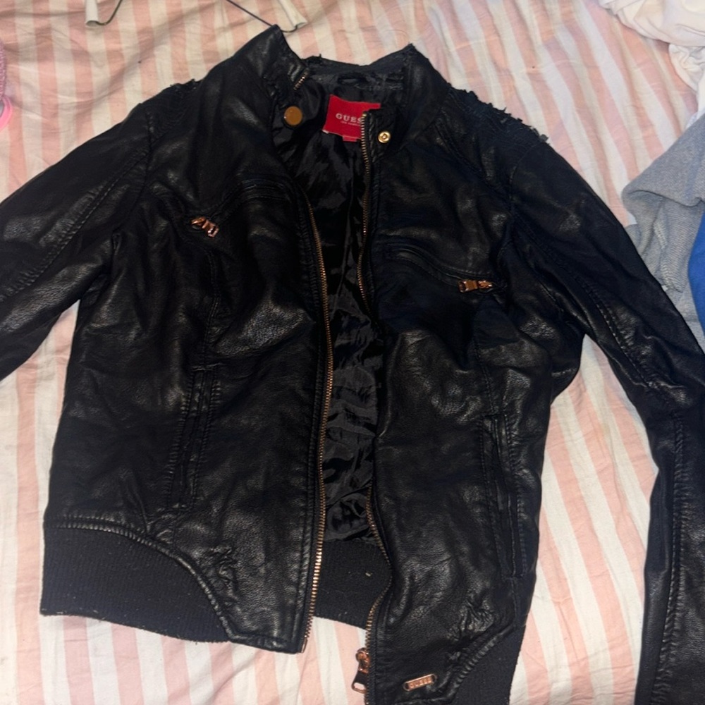Women’s guess leather jacket